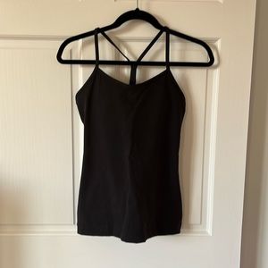Lululemon power y tank size 6 black dots